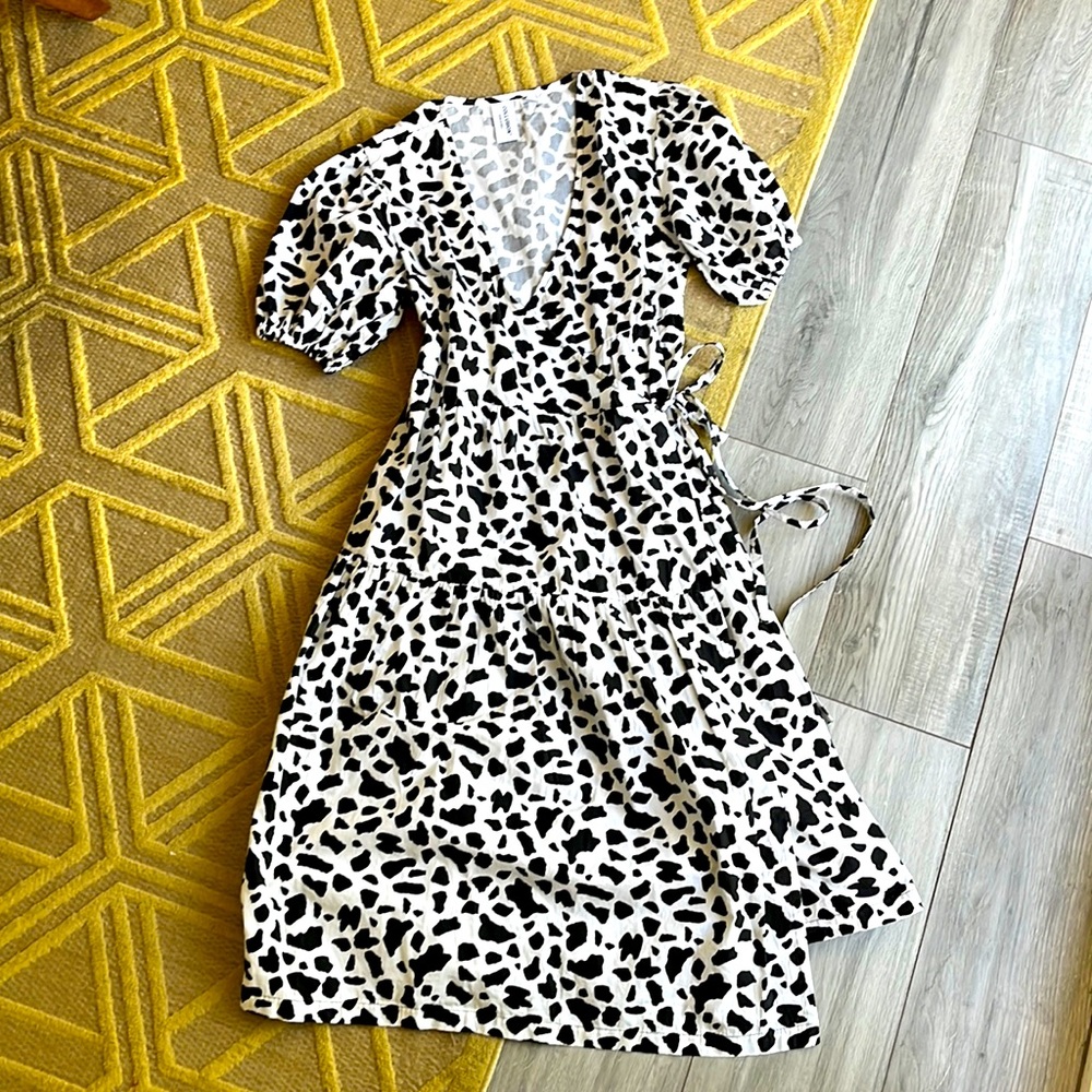 ASOS wrap print dress